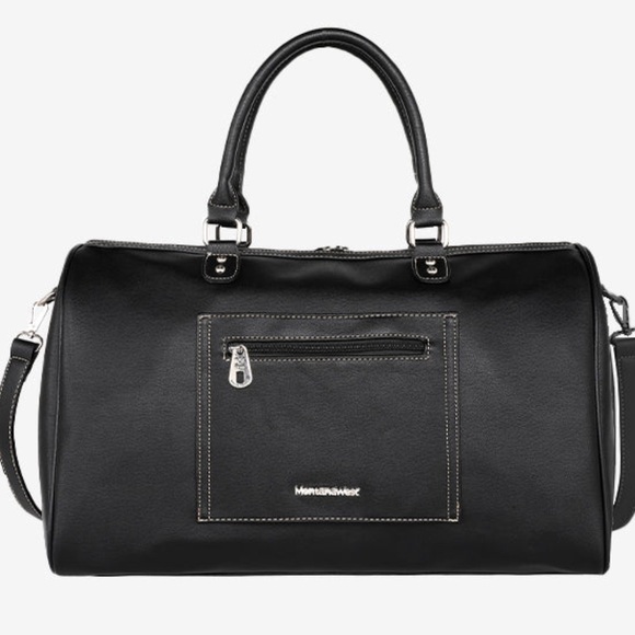 Black and White Studded Flag Design Women's Bag HAND BAG ONLY - Picture 8 of 8